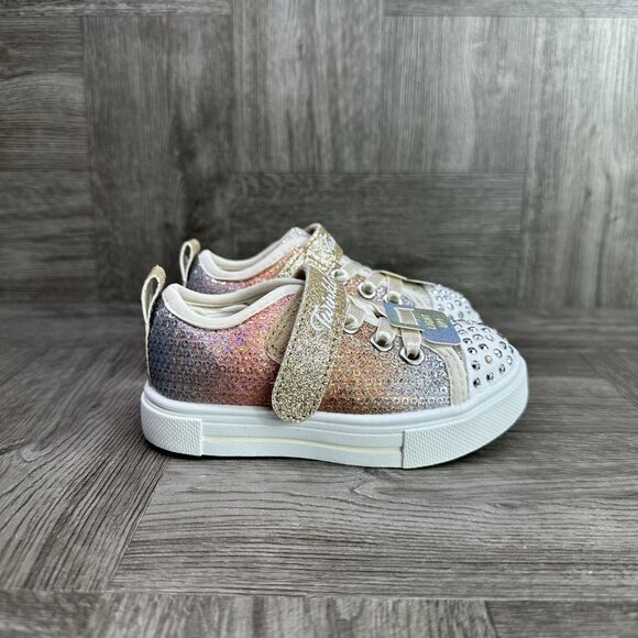 Skechers Twinkle Toes Toddler size 6 Sequin Flash Light up Shoes - Picture 1 of 9